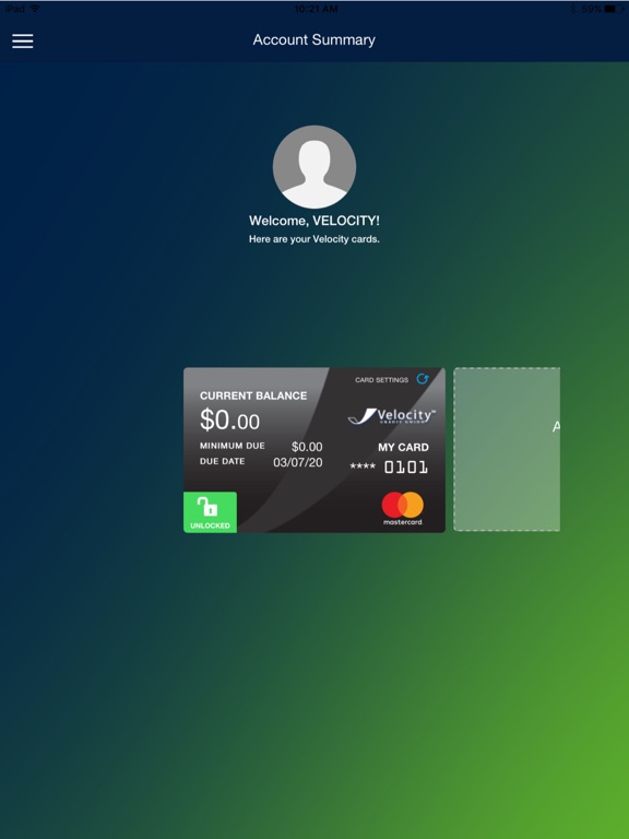 Velocity CardLock iPad 應用截圖