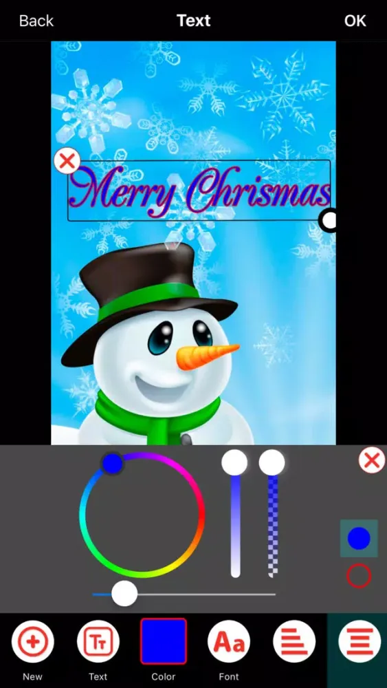Christmas Greeting Cards Maker スクリーンショット