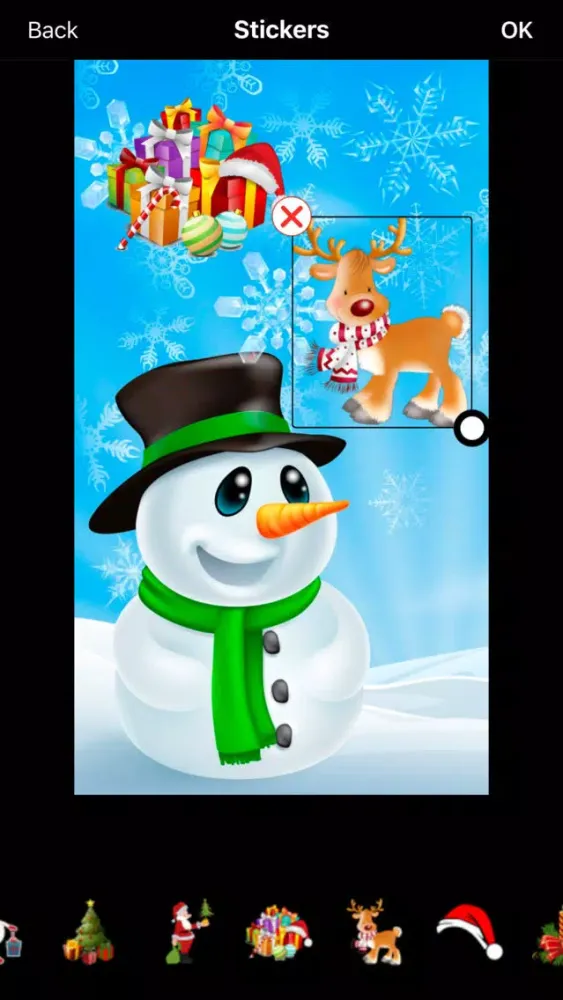 Christmas Greeting Cards Maker スクリーンショット