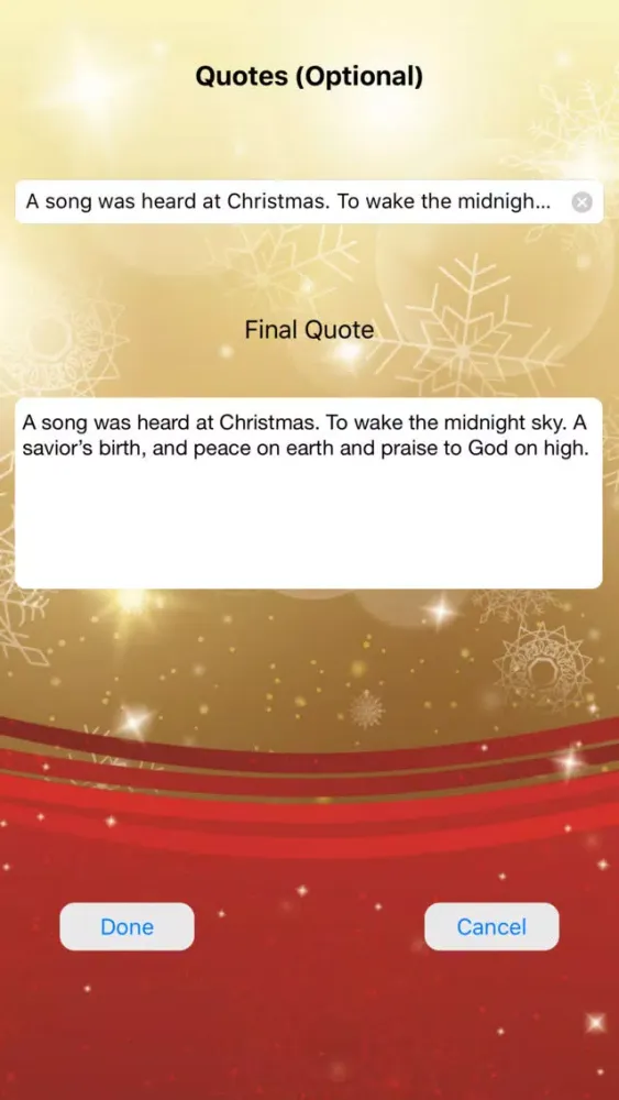 Christmas Greeting Cards Maker スクリーンショット