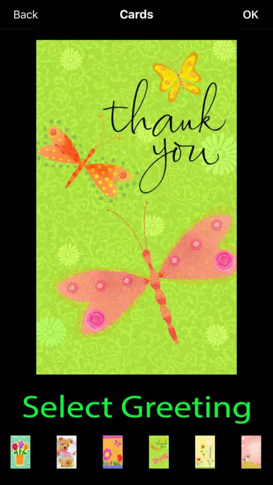 Tangkapan layar Thank You Greetings Maker