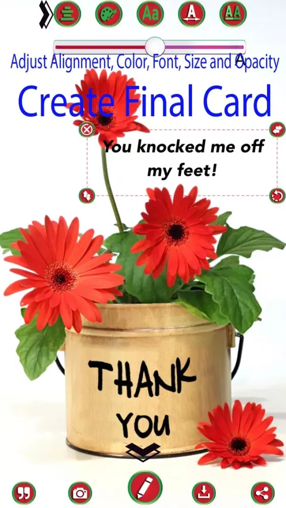 Tangkapan layar Thank You Greetings Maker