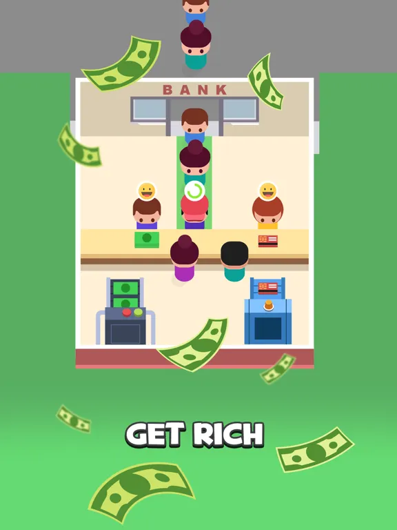 تصاویر Money Dash: Idle Banking Game iPad 