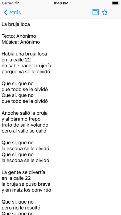 Cancionero Ekran Görüntüleri
