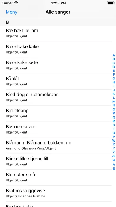 Sangboken Screenshots