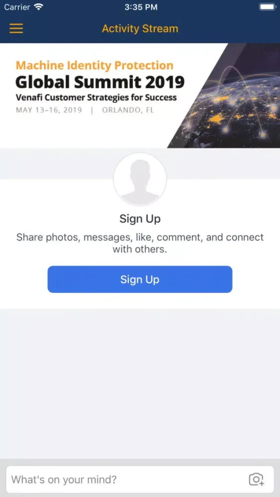 Venafi Global Summit Tracker স্ক্রিনশট