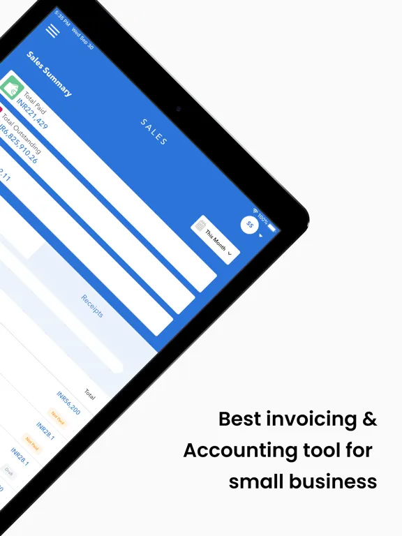 Captures d'écran de Vencru: Invoicing & Accounting iPad 