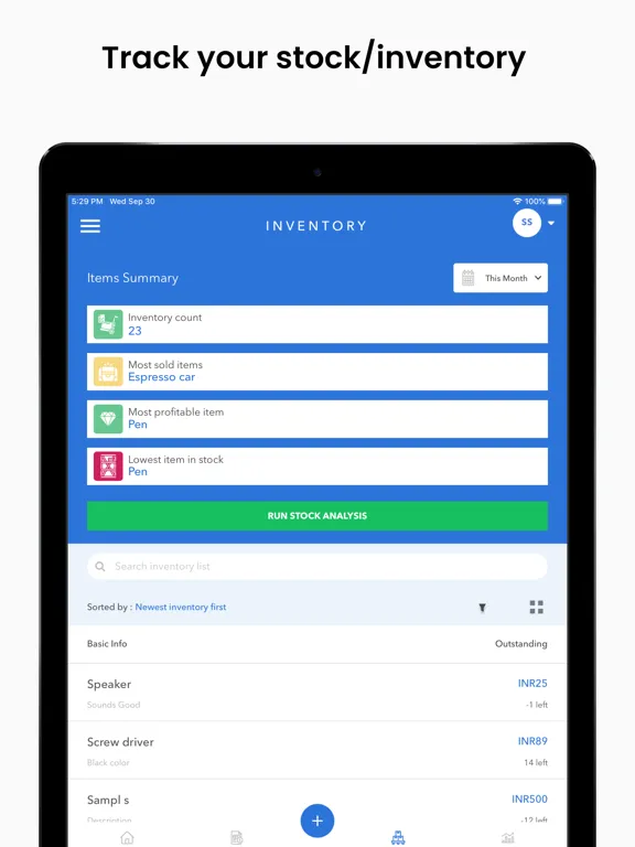 Captures d'écran de Vencru: Invoicing & Accounting iPad 
