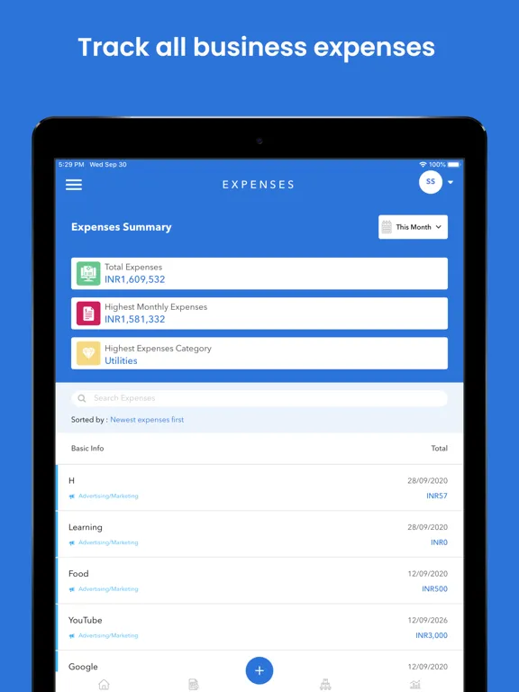 Captures d'écran de Vencru: Invoicing & Accounting iPad 