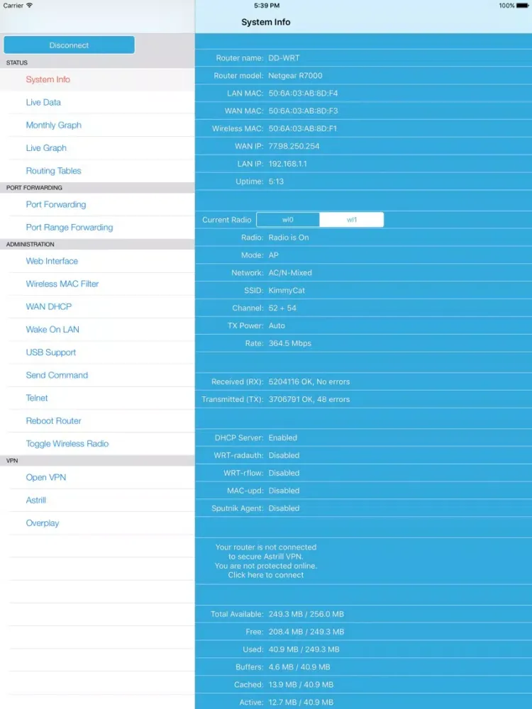 DD-WRT HD iPad 应用截图