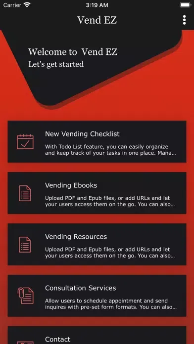 Vend EZ Screenshots