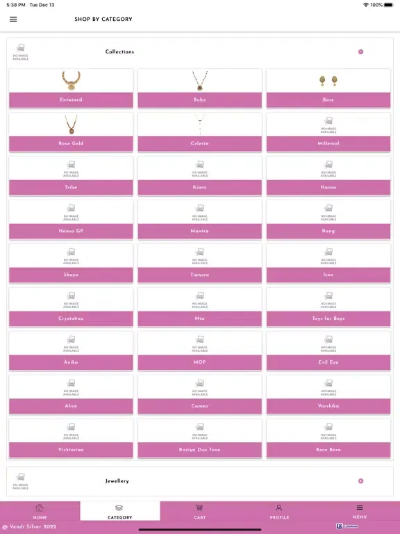 Capturas de pantalla de Vendi Silver Jewellery iPad 