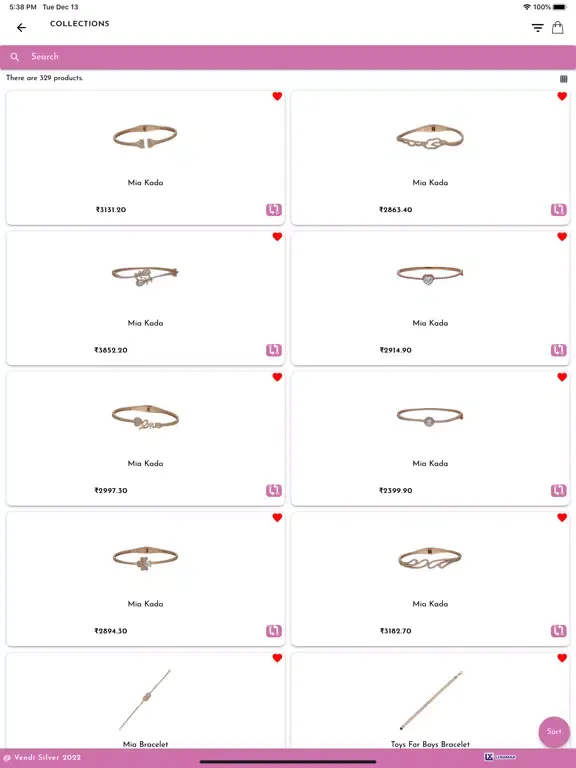 Capturas de pantalla de Vendi Silver Jewellery iPad 