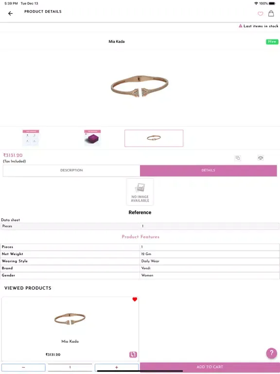 Capturas de pantalla de Vendi Silver Jewellery iPad 