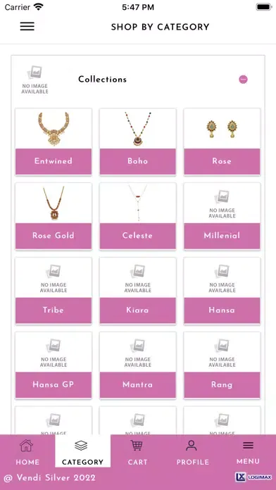 Capturas de pantalla de Vendi Silver Jewellery