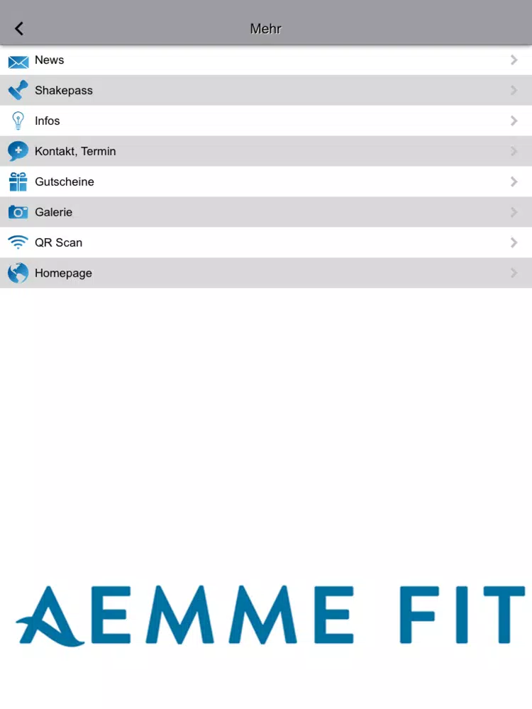 Aemmefit iPad  Ekran Görüntüleri