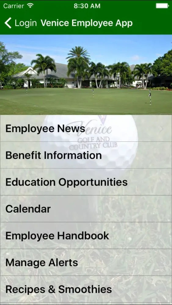The Venice Golf & Country Club Employee Screenshots