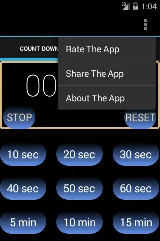 Zrzuty ekranu One Click Timer & Stopwatch