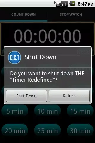 Zrzuty ekranu One Click Timer & Stopwatch