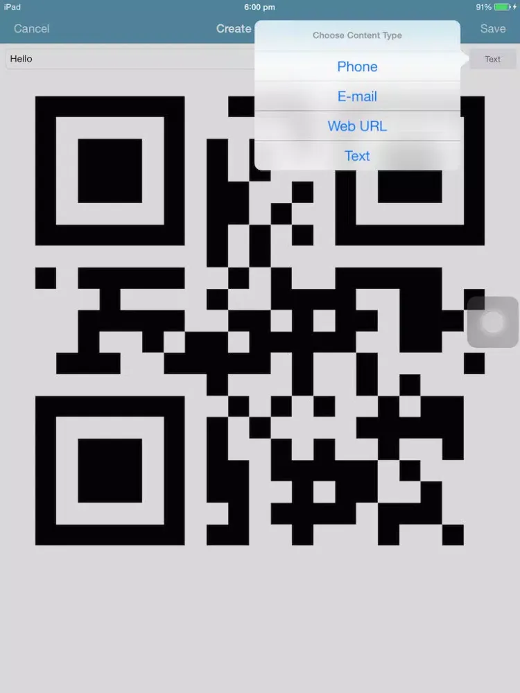 Captures d'écran de QR Code Scanner & Generator iPad 