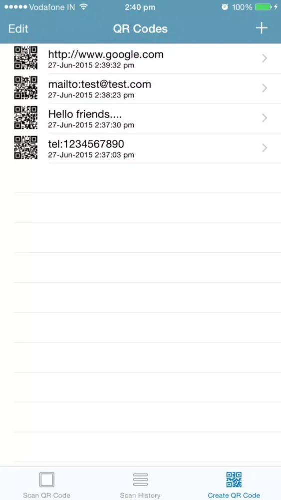Captures d'écran de QR Code Scanner & Generator