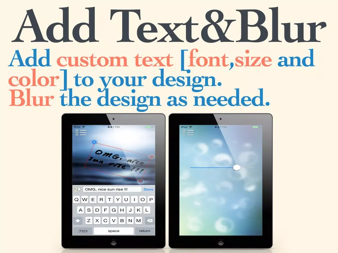 Captures d'écran de Blurred - Create your own custom blur wallpapers iPad 