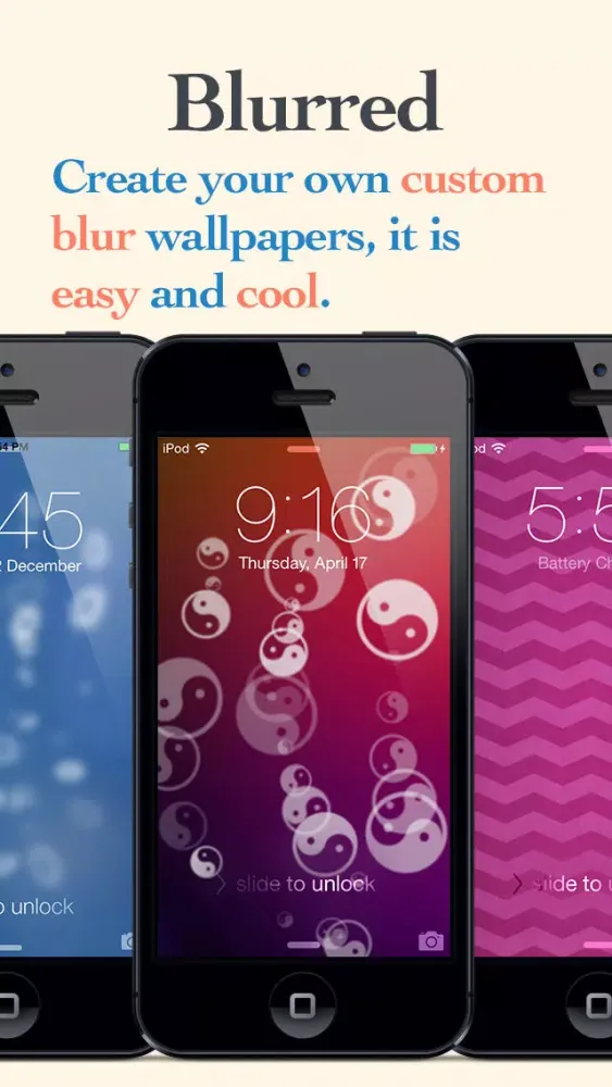 Captures d'écran de Blurred - Create your own custom blur wallpapers