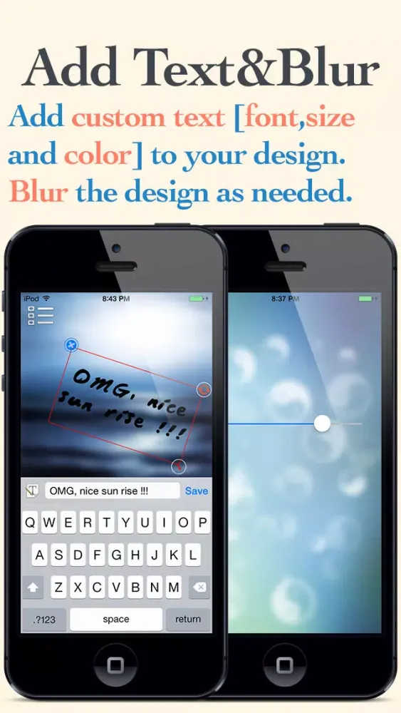 Captures d'écran de Blurred - Create your own custom blur wallpapers