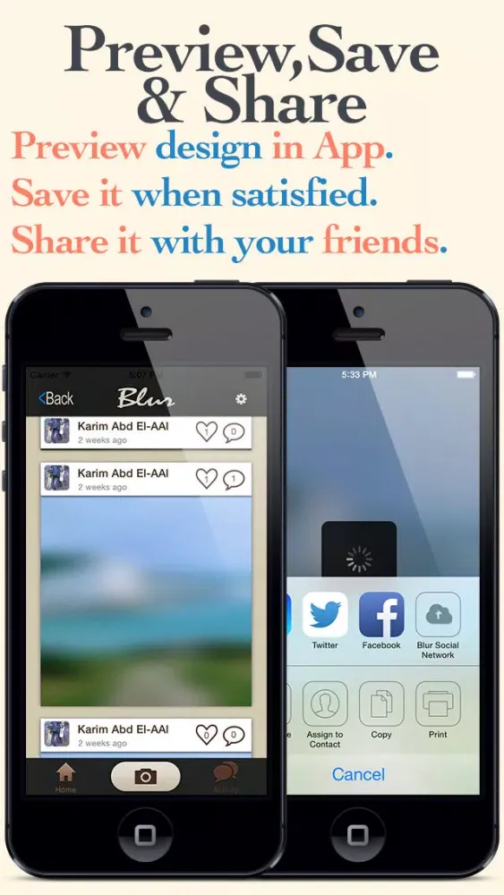 Captures d'écran de Blurred - Create your own custom blur wallpapers