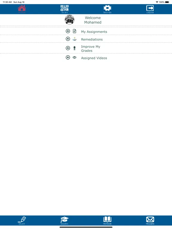 MHS Student app iPad  स्क्रीनशॉट