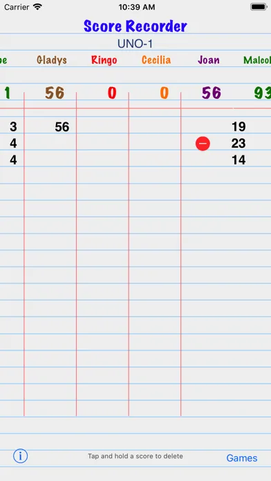 Score Recorder स्क्रीनशॉट