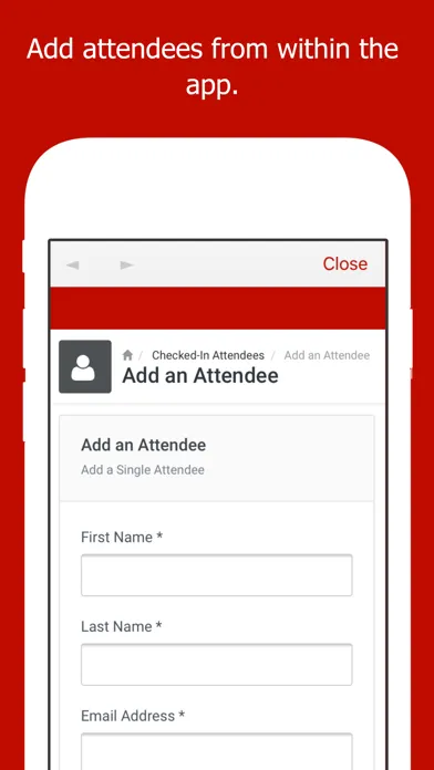 Tangkapan layar Event Ticket Scanner