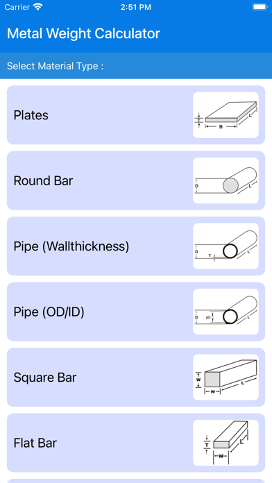 Скриншоты Metal Weight Calculator ٭