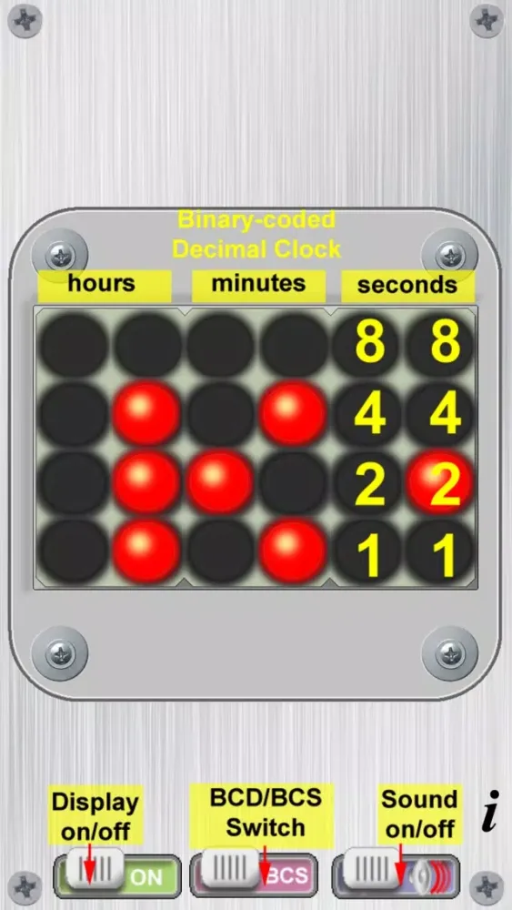 Tangkapan skrin Binary Watch Deluxe