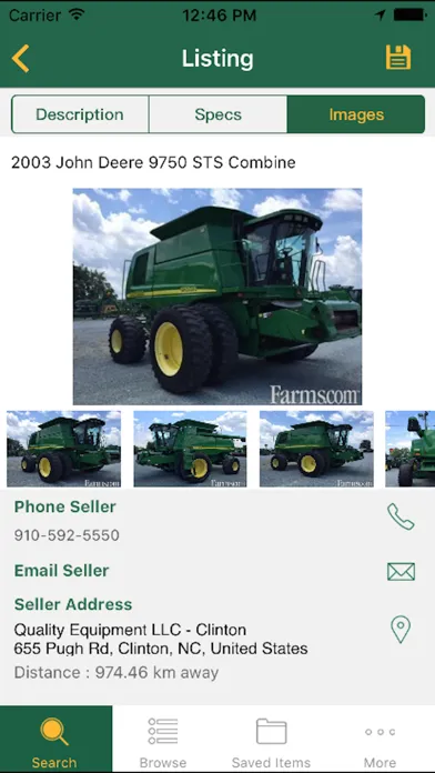 Capturas de pantalla de Farms.com Used Farm Equipment