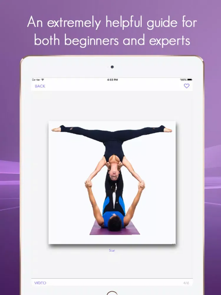 Скриншоты Acroyoga Guide - A visual guide with videos for acroyoga and yoga lovers. iPad 