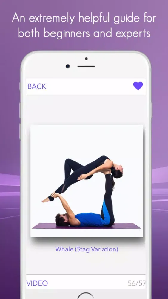 Скриншоты Acroyoga Guide - A visual guide with videos for acroyoga and yoga lovers.