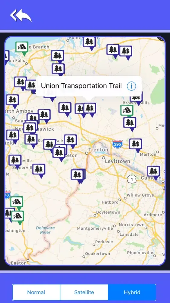 Tangkapan skrin New Jersey Camping&State Parks