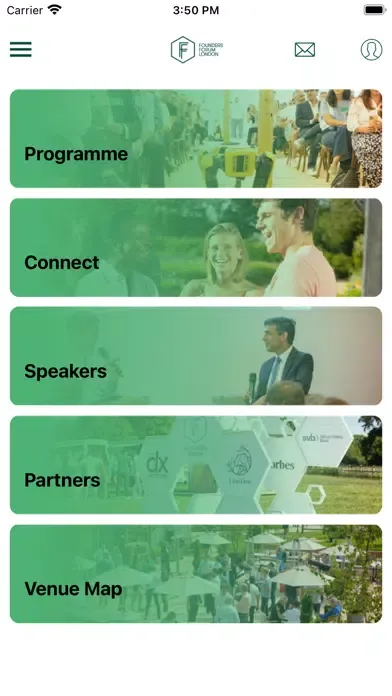 Capturas de pantalla de Founders Forum 2023