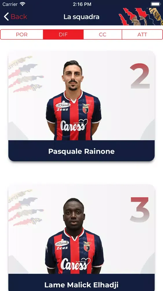 Casertana FC 스크린샷