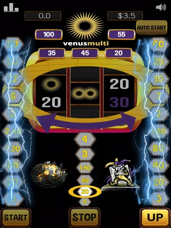 Venus multi slot machine suns iPad  स्क्रीनशॉट