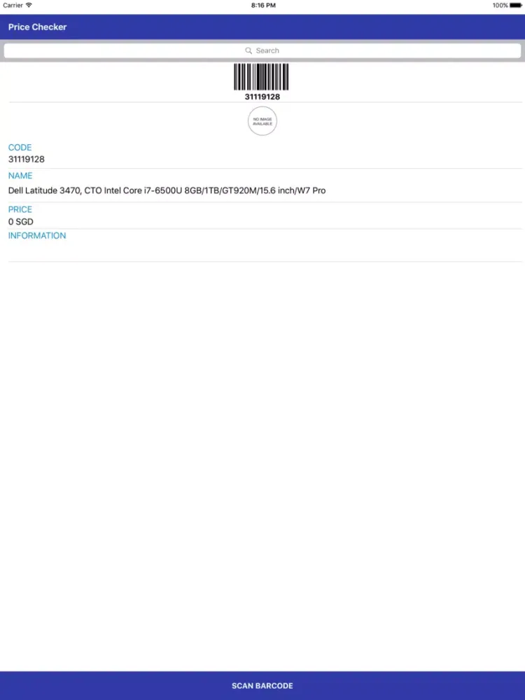 BS Price Checker iPad  스크린샷