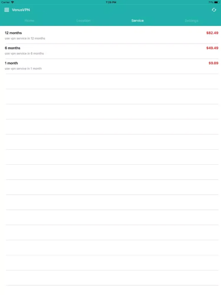 صور VenusVPN- Unlimited VPN Proxy iPad 
