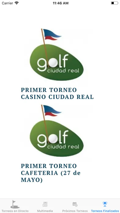 Capturas de tela do Veo Golf Live Scoring