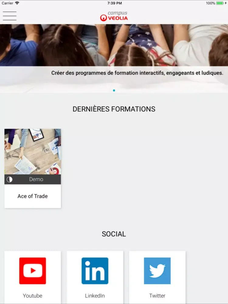Zrzuty ekranu Campus Veolia iPad 