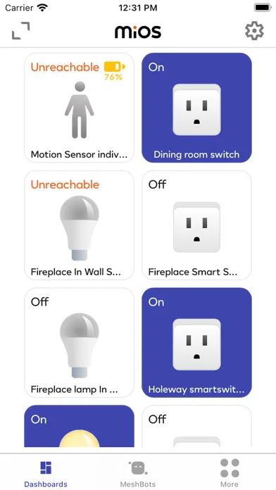 ภาพหน้าจอของ MiOS