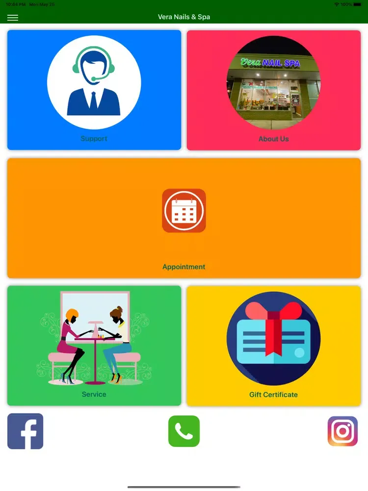 Vera Nails & Spa iPad स्क्रीनशॉट