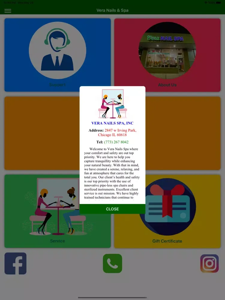 Vera Nails & Spa iPad स्क्रीनशॉट