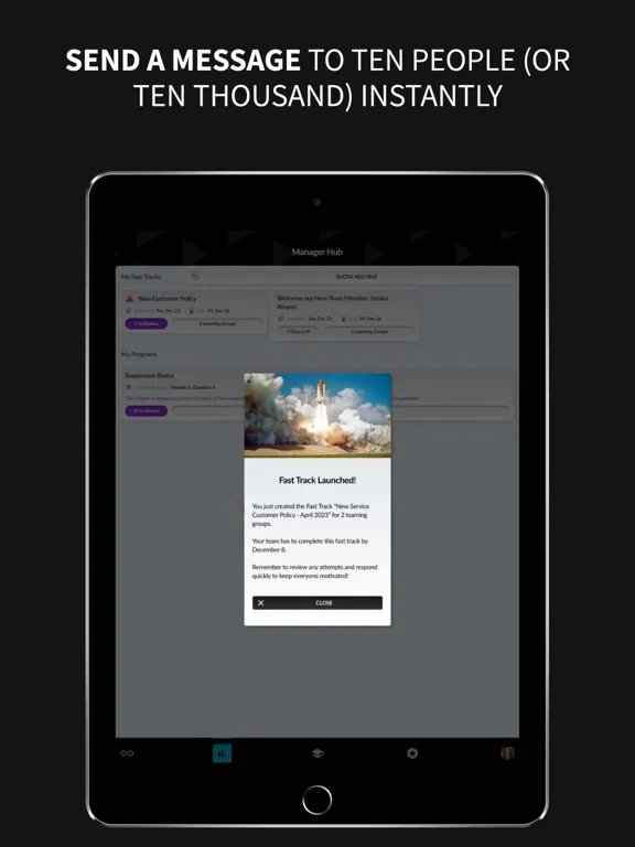 Tangkapan layar RideReels iPad 