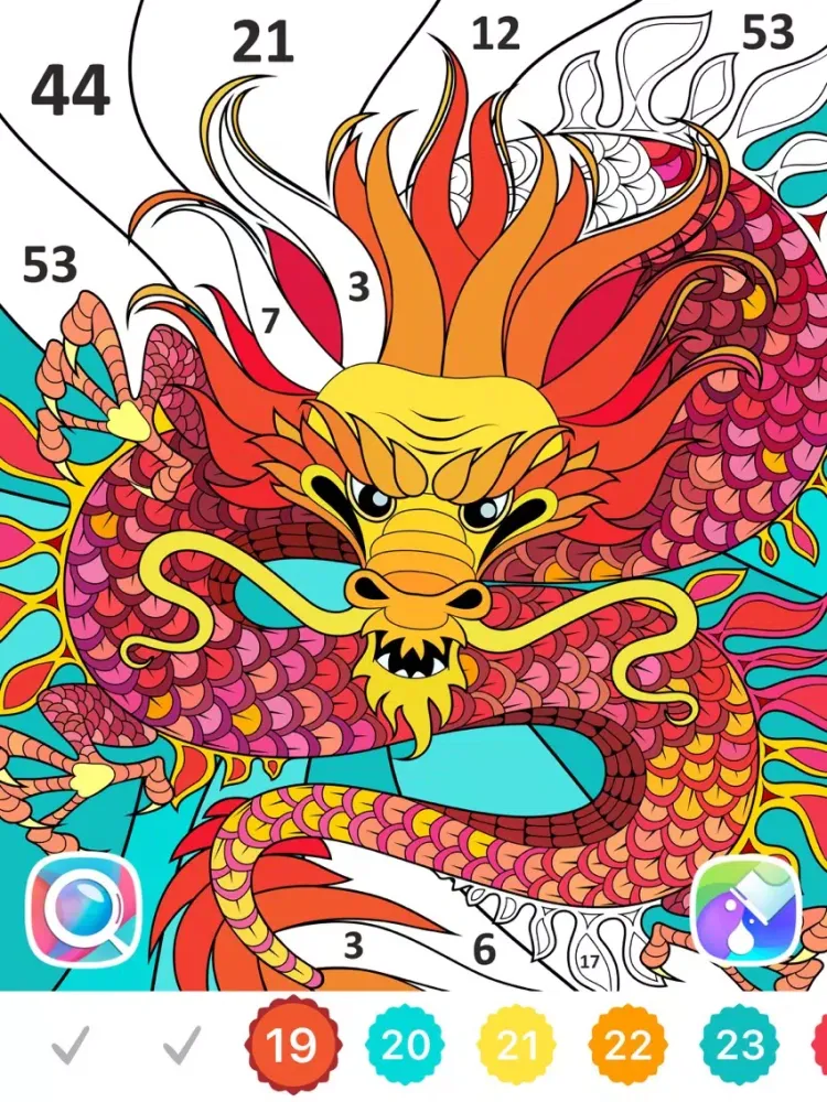 Line Art — Color by Number iPad  سکرین شاٹس